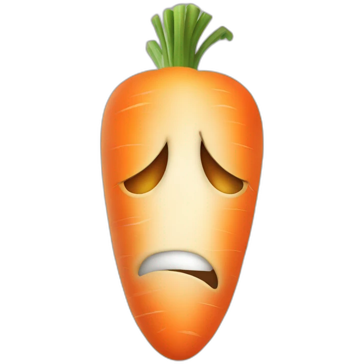 very angry carrot emoji