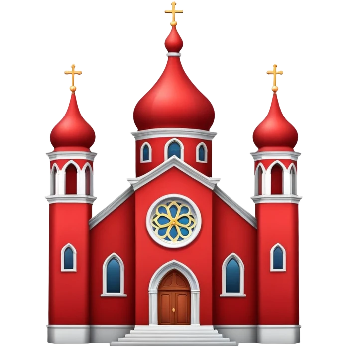 romantic red church  emoji