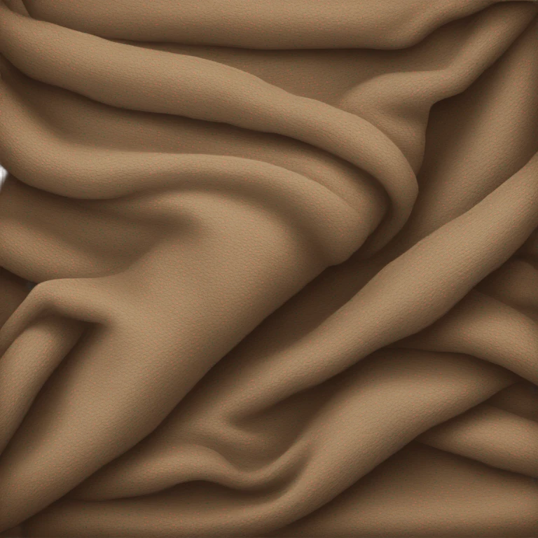 Cozy brown blanket emoji
