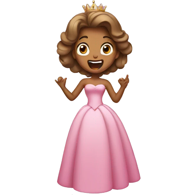 Princess yelling emoji