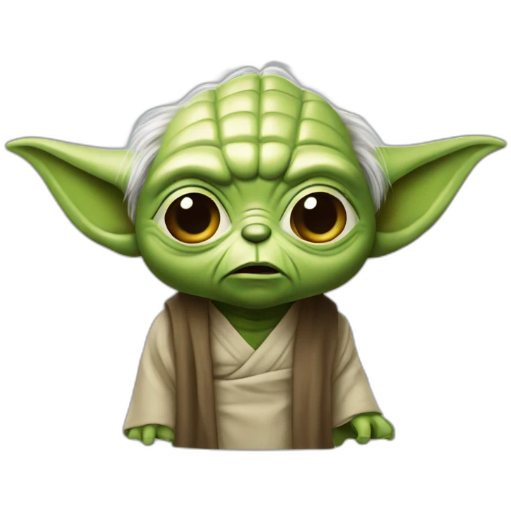 Yoda méchant emoji