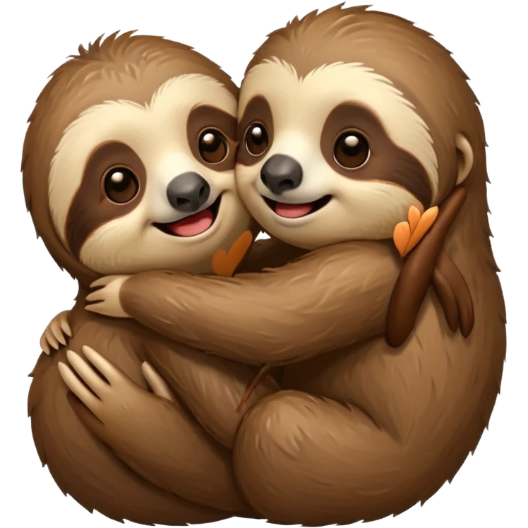 Sloth giving a kiss emoji