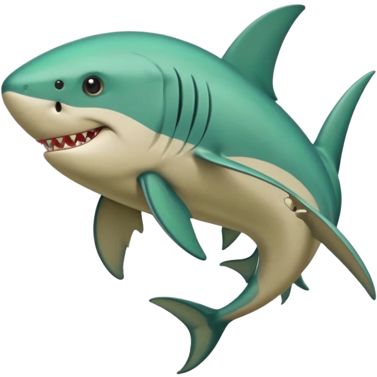 Tiburón con patas emoji