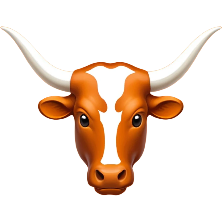 Texas longhorns logo all orange emoji