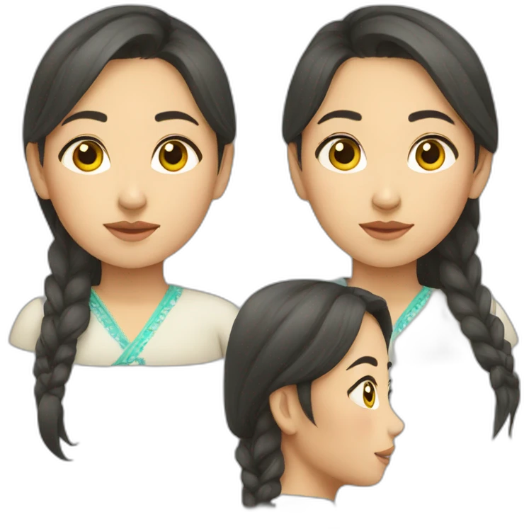 Kazakh girl emoji