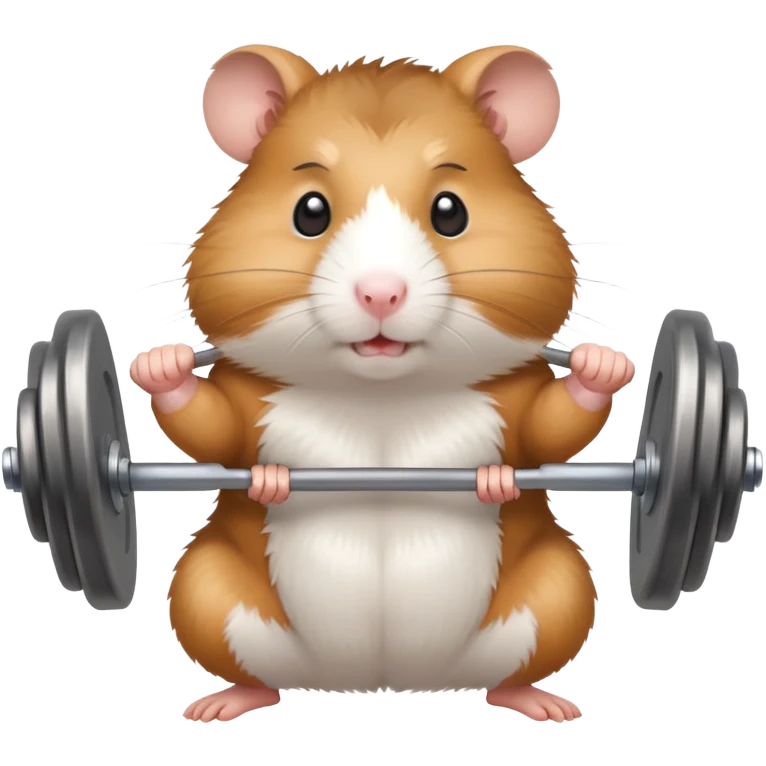 hamster working out emoji
