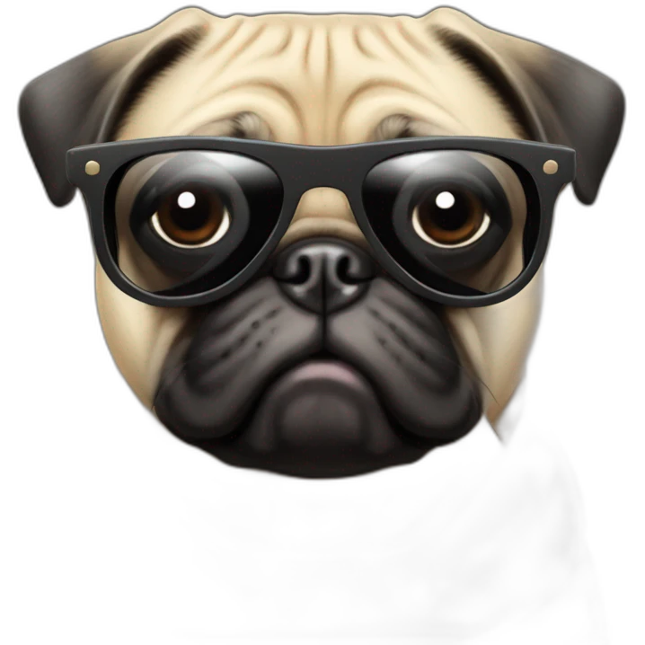 Pug-with-sunglasses emoji