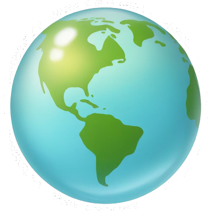 glass globe, summer camp emoji