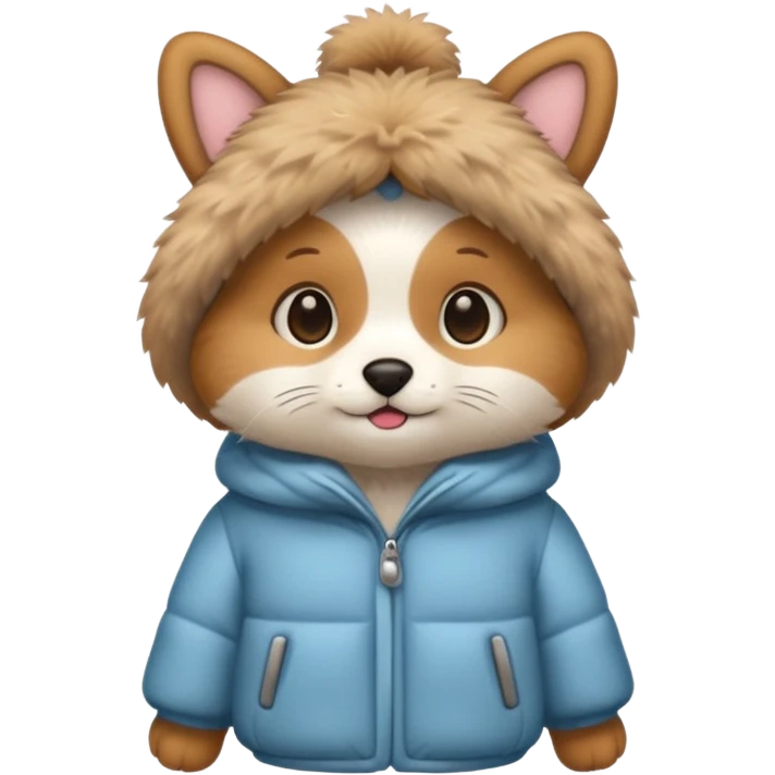 pet in winter outfit emoji