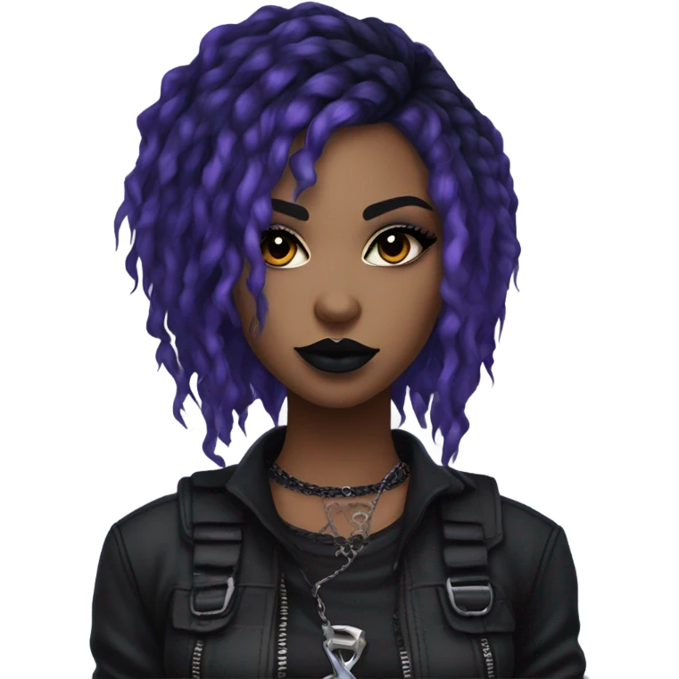 Goth grunge girl  emoji