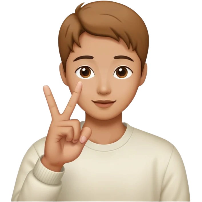 korean finger heart gesture emoji