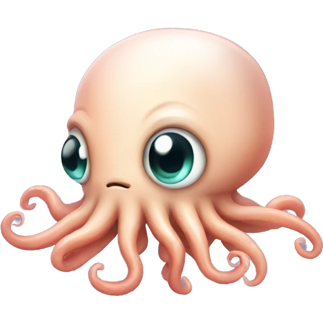 Cute squid emoji