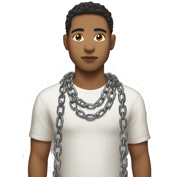Lightskin Male With Chains emoji