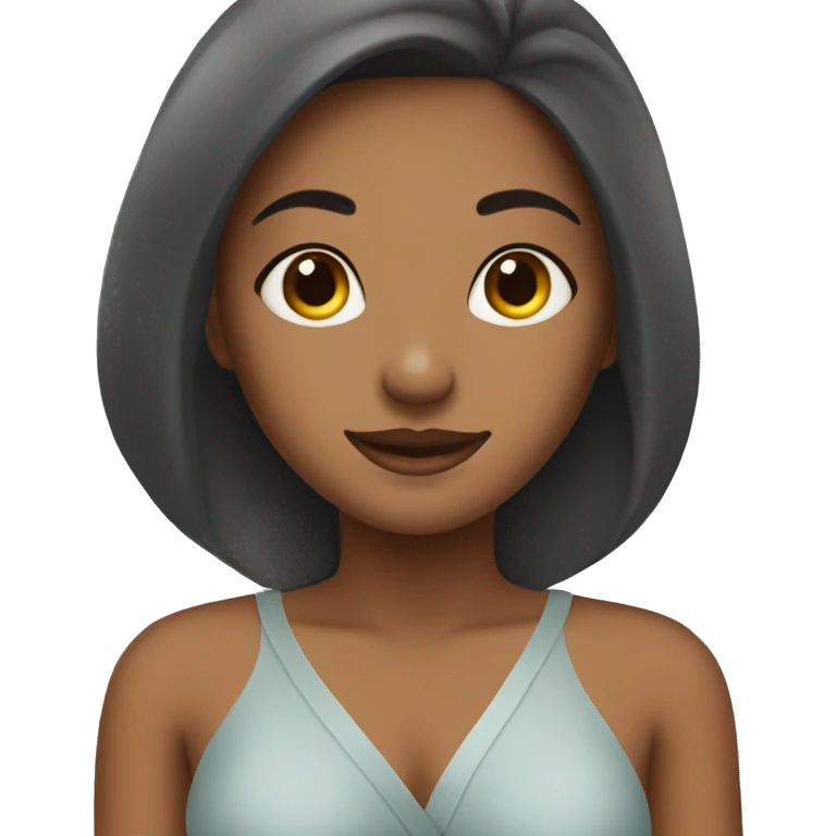 A girl in a spa emoji