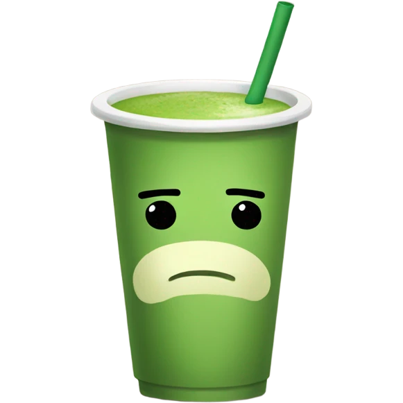 Sad matcha  emoji