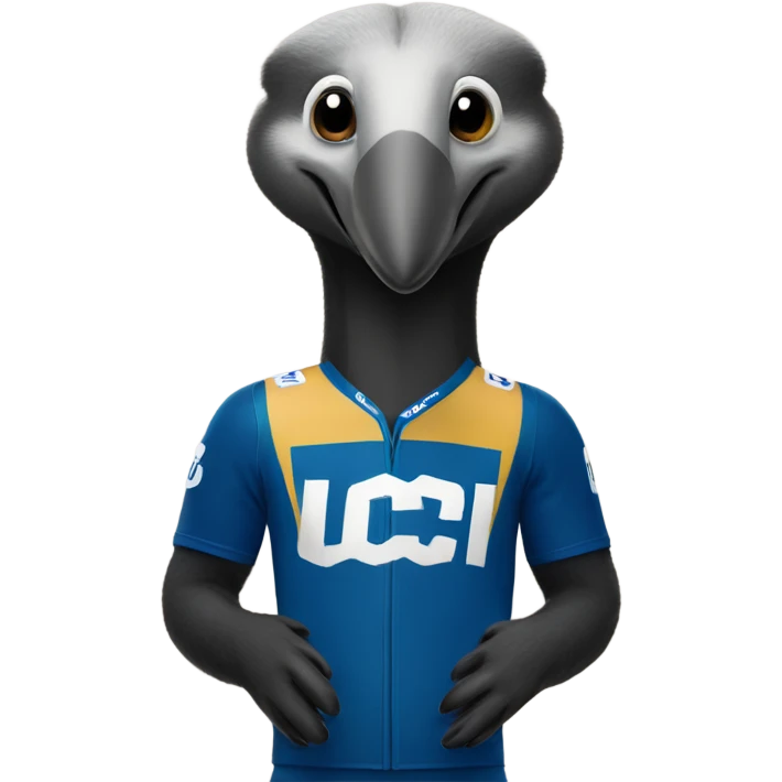 Anteater with UCI jersey emoji