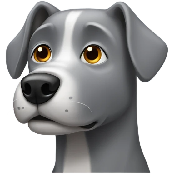 gray dog emoji