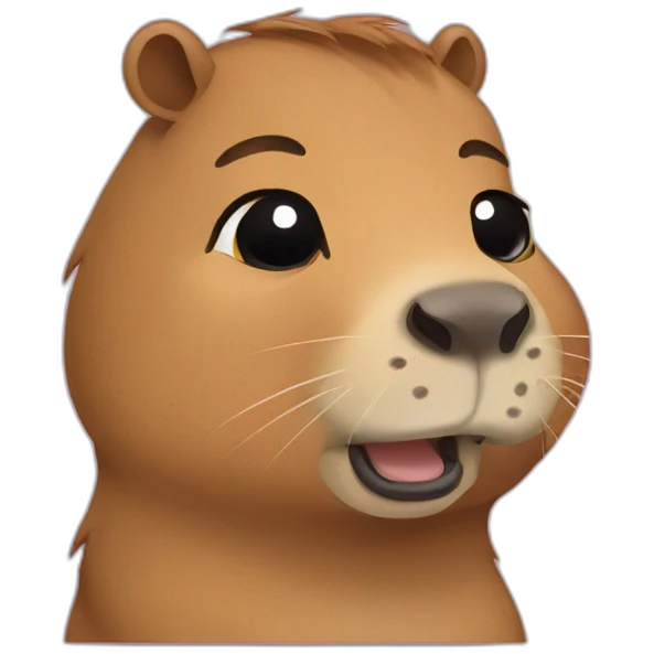 Crying capybara emoji