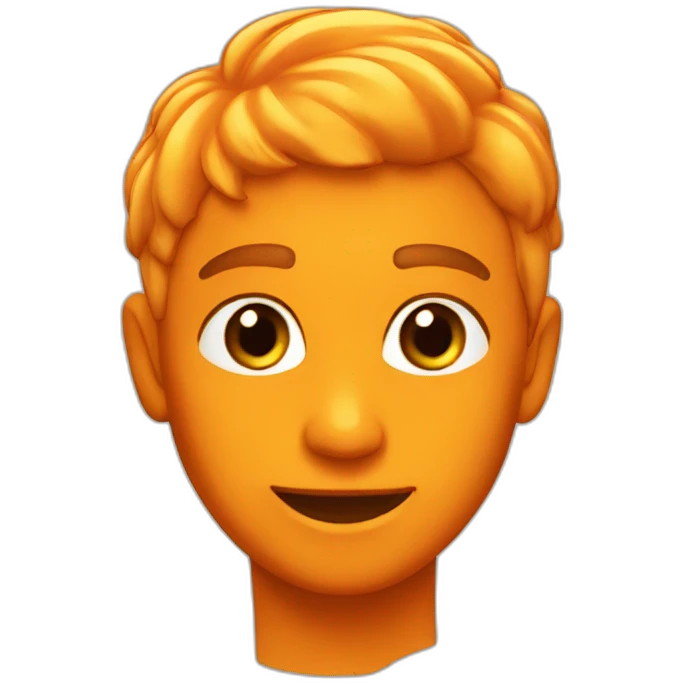 Flama color naranja emoji