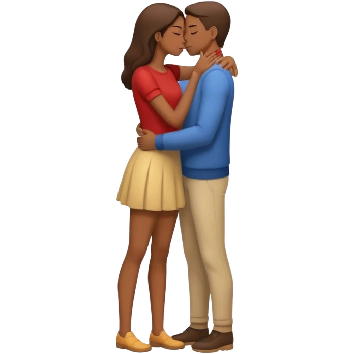 Kız erkek çırılçıplak öpüşüyor boydan emoji