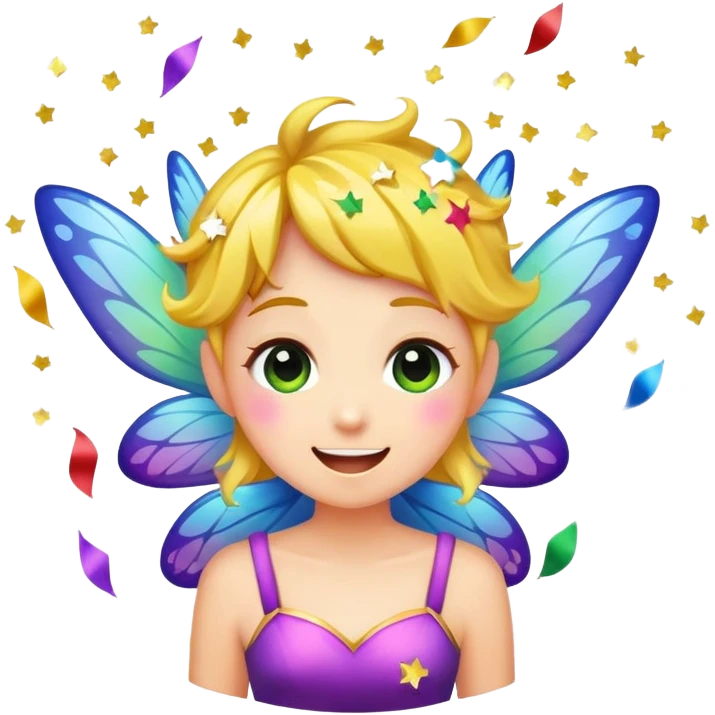 Confetti fairy emoji