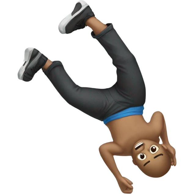 Guy doing backflip emoji