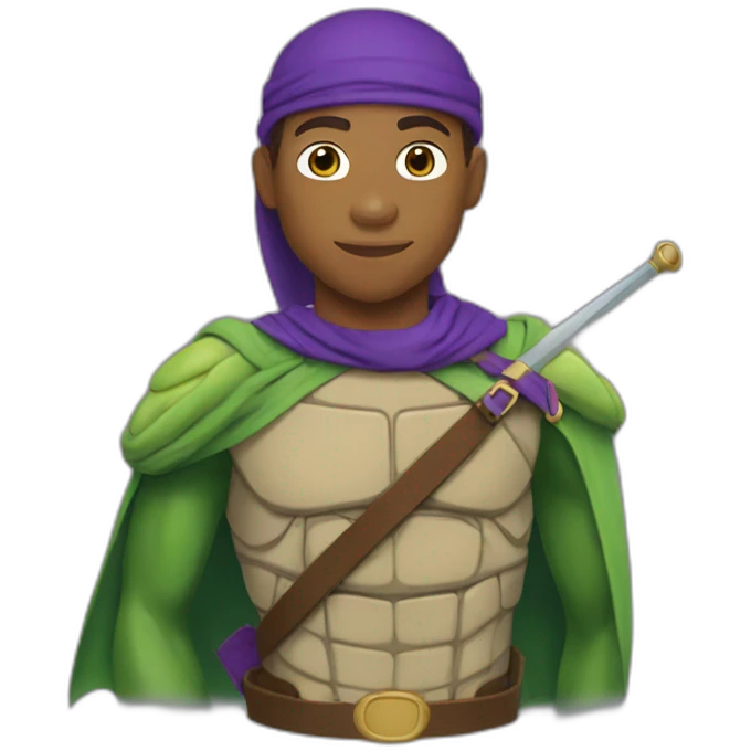 Mbappe disfrazado de donatello emoji
