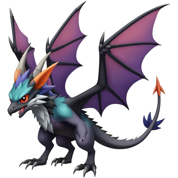 Noivern-Nargacuga-hybrid full body emoji