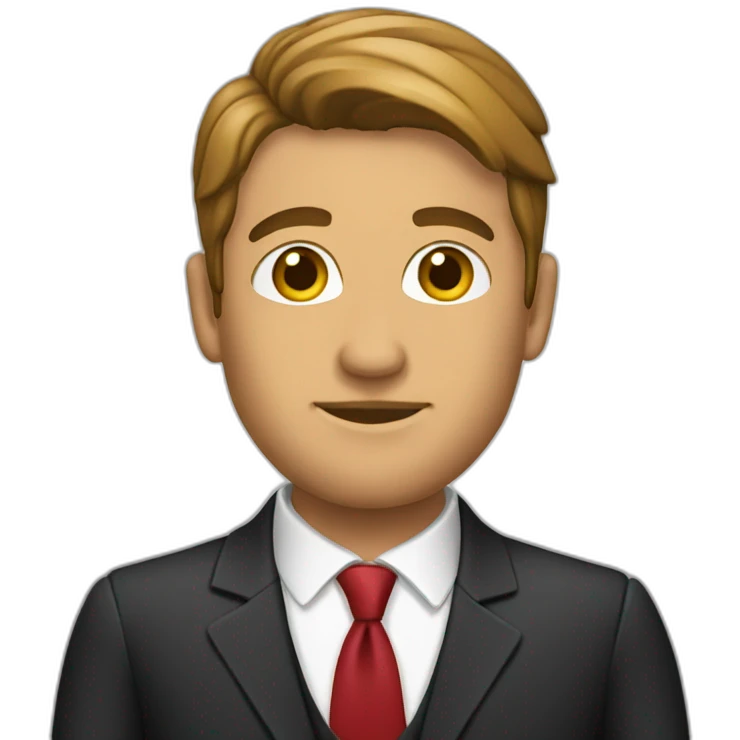hombre de traje emoji