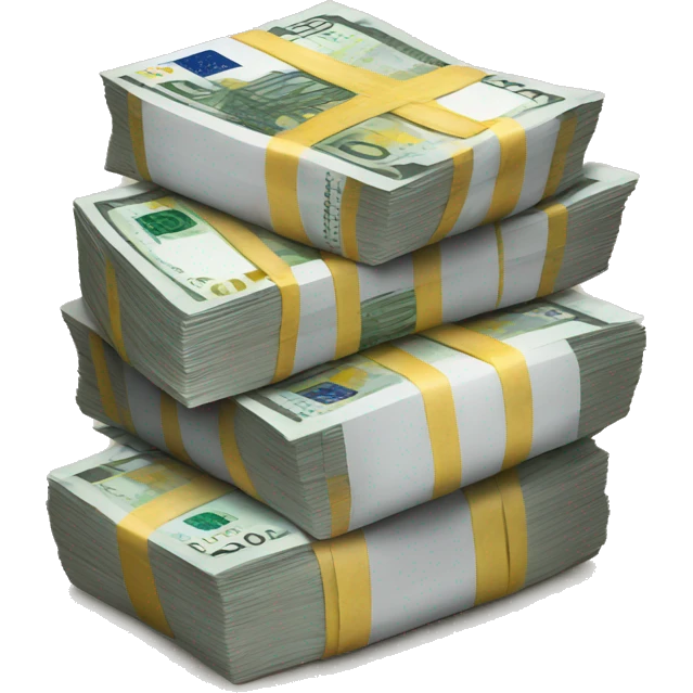 stack of euros emoji