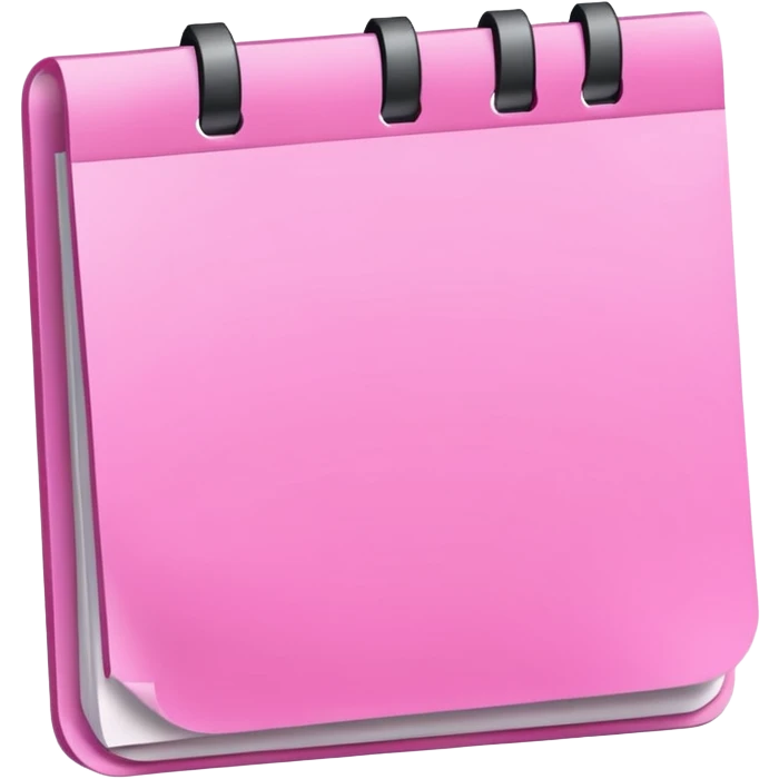 pink sticky notepad emoji