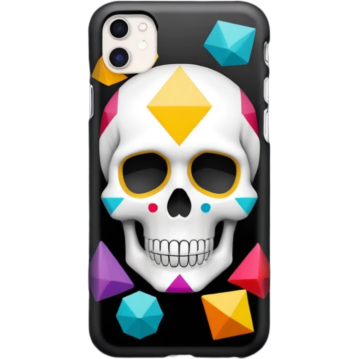 Iphone funky skull emoji
