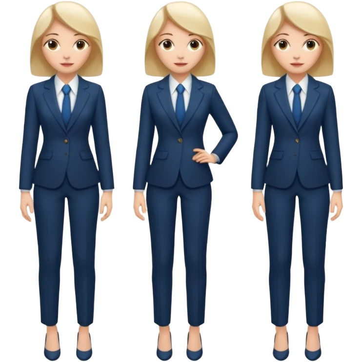 LAdy Boss, different pose, full body emoji