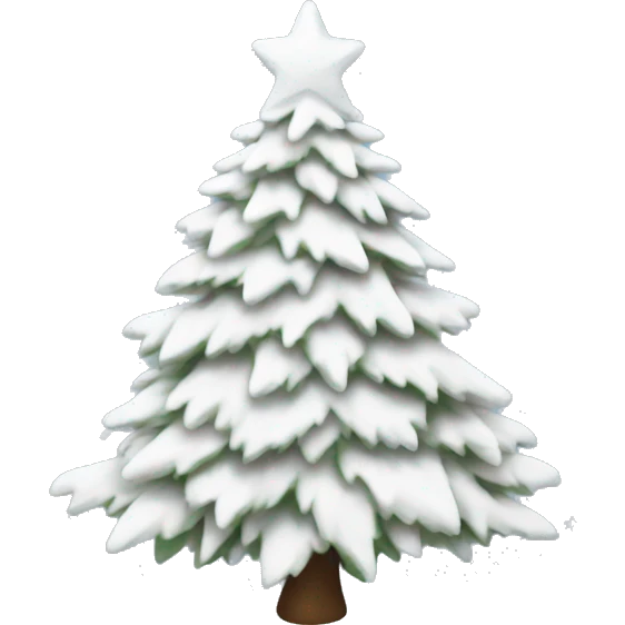 white christmas tree emoji