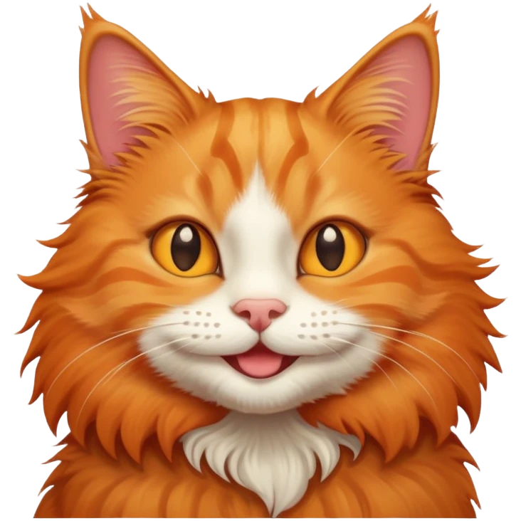 smiling ginger cat emoji