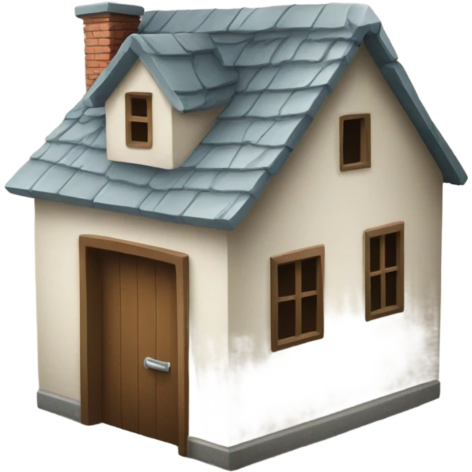 A house with a broken door or an open lock symbolizing theft and property-related offenses emoji