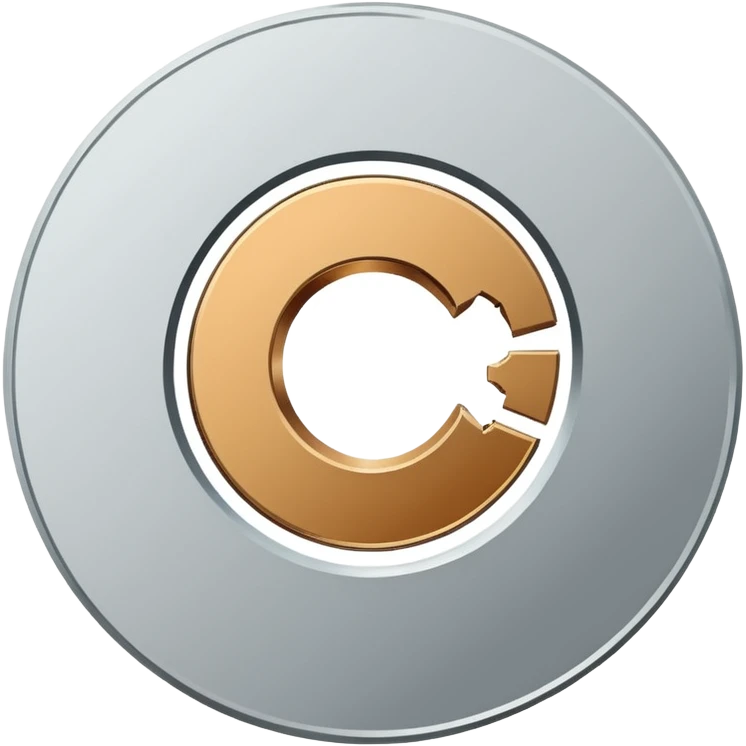 Minimal line-art icon of a small broken coin or downward arrow inside a circle, clean modern style, simple outlines, no background, transparent, represents “losses / setbacks emoji