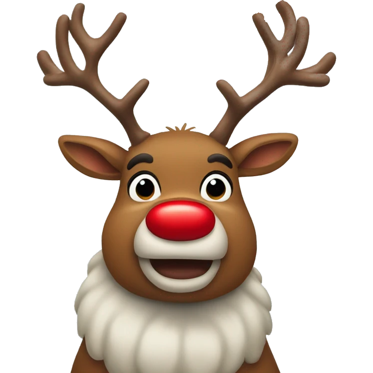 Red Nosed Reindeer emoji