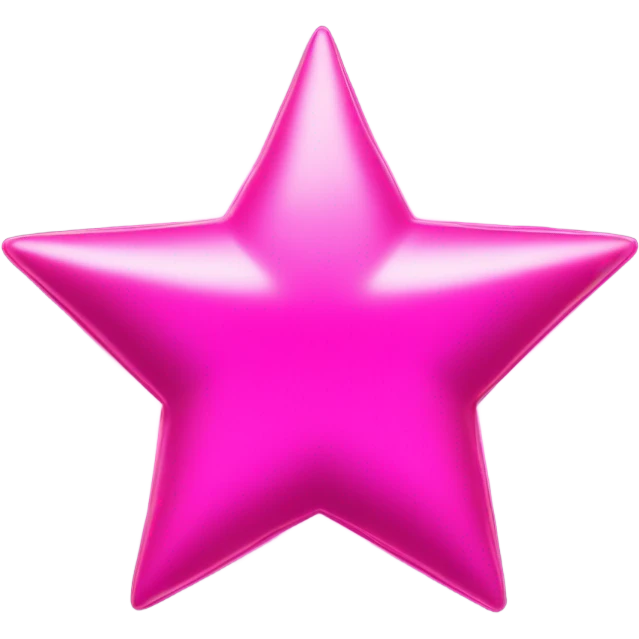 Pink star emoji