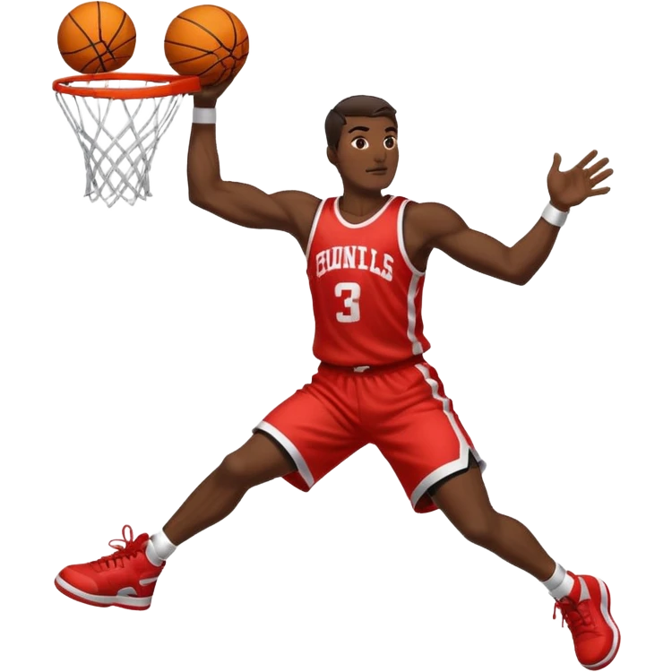 Basketball dunk emoji