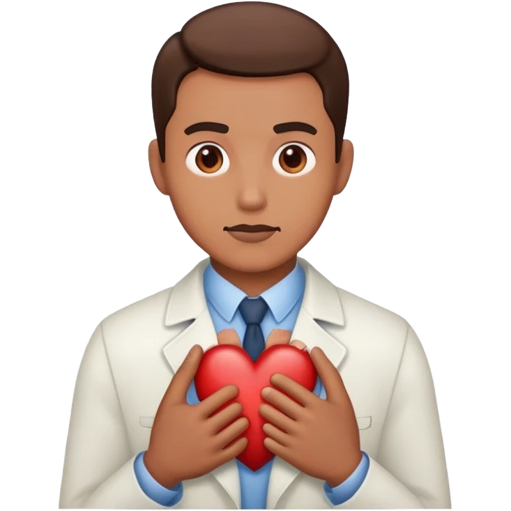 Homme avec Cœur qui bat  emoji