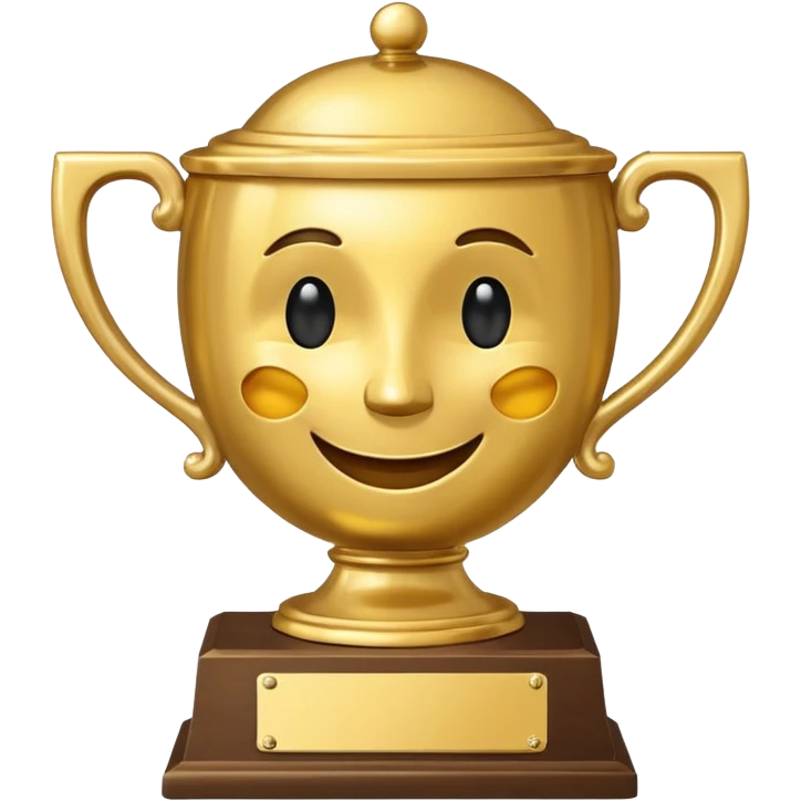 Trophy with risitas emoji