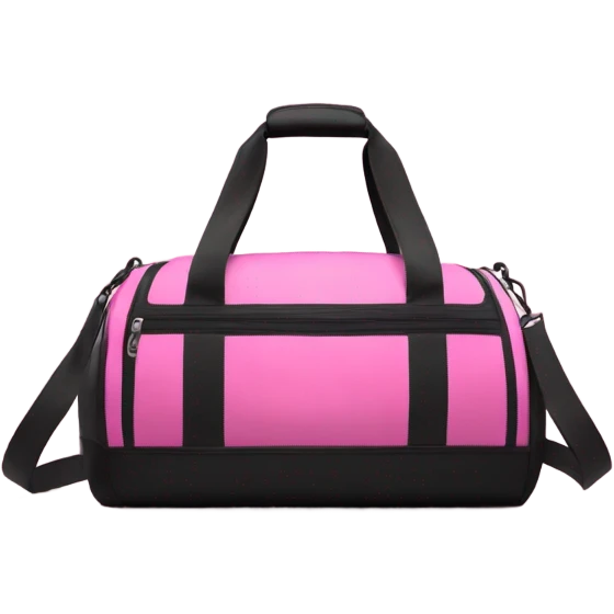 Pink gym bag  emoji