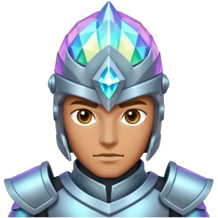 crystal-armored warrior emoji