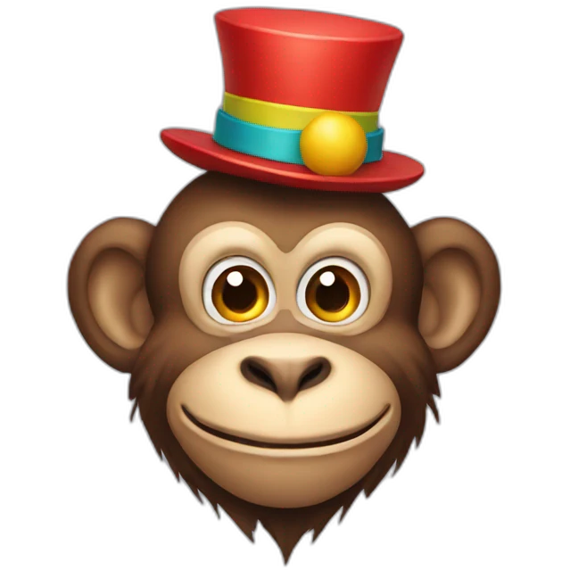 monkey clown emoji