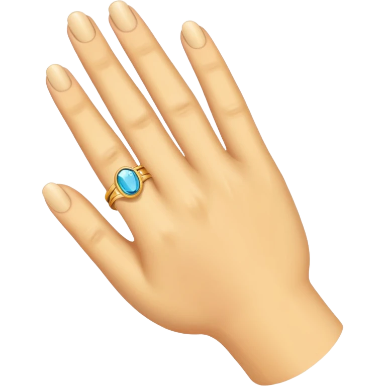 hand with ring emoji