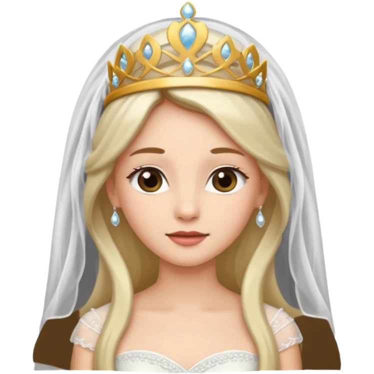 bride veil and hair emoji
