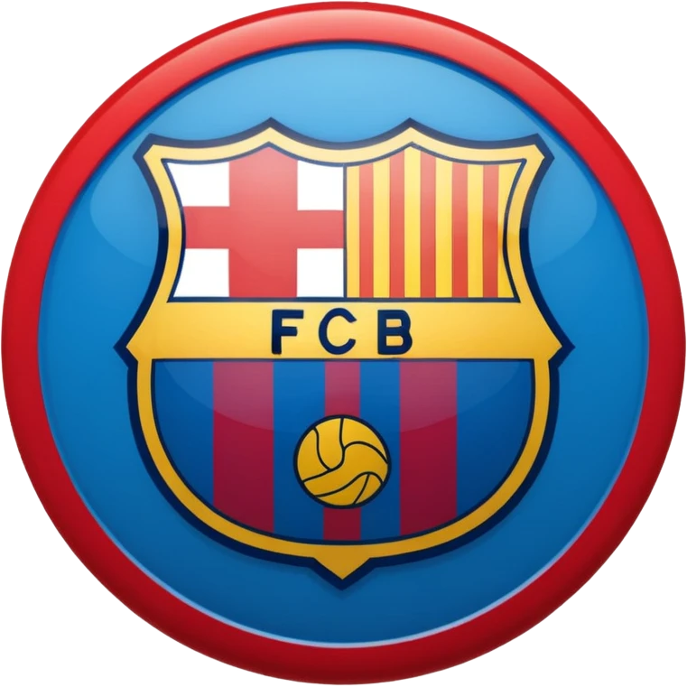 Fc Barcelona logo imoji emoji