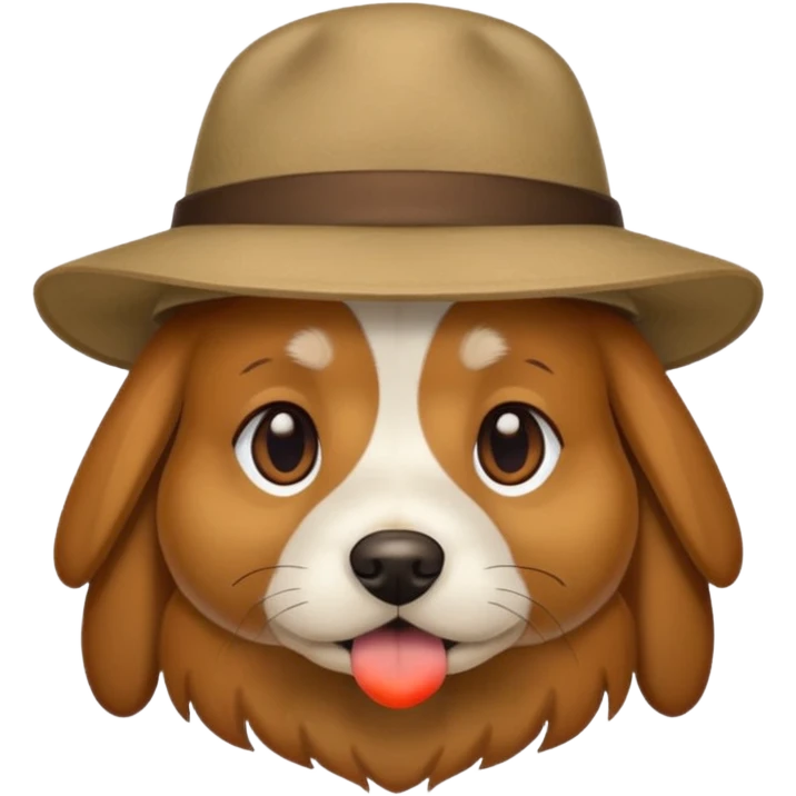 Dog wearing a hat  emoji