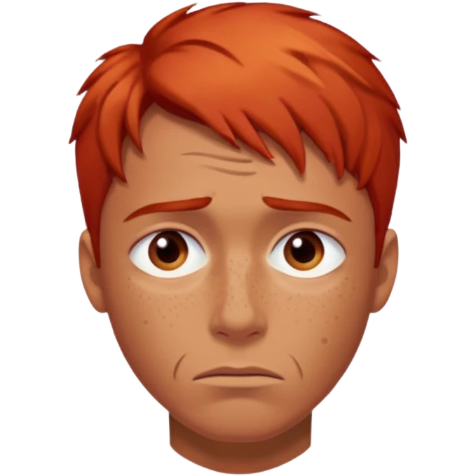 👨‍🦰😔💧 emoji